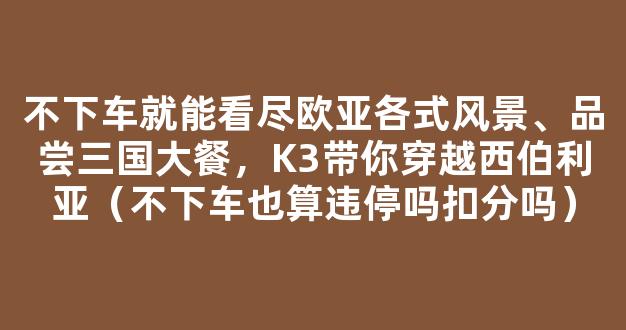 不下车就能看尽欧亚各式风景、品尝三国大餐，K3带你穿越西伯利亚（不下车也算违停吗扣分吗）