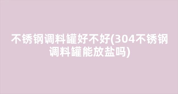 不锈钢调料罐好不好(304不锈钢调料罐能放盐吗)