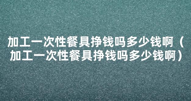 加工一次性餐具挣钱吗多少钱啊（加工一次性餐具挣钱吗多少钱啊）